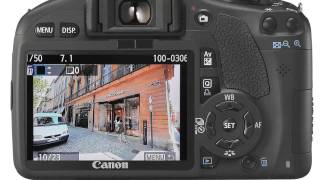 The menu system on the Canon EOS 550D Rebel T2i camera [upl. by Aniretake]