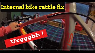 Internal cable bike rattle fix [upl. by Dahle580]