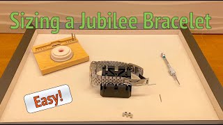 Sizing Rolex Jubilee Bracelet  Easy Tutorial [upl. by Kirshbaum680]