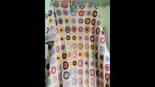 Crochet blanket for beginners Granny square blanket crochet blanket [upl. by Nnylsor234]