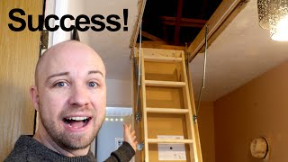 We installed a Screwfix loft hatch  ladder [upl. by Des496]