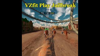 VZFit PlayJailbreakOculus Quest 2VR cycling game on a HORSE instead of a bike [upl. by Gal]