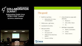 Collaboration Summit 2013  Automotive Grade Linux HTML5 HVAC Control [upl. by Suzann882]