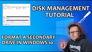 How to Initialise and Format a Secondary Drive in Windows 10 [upl. by Edorej]