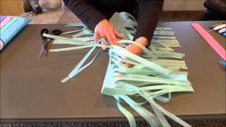 DIY Tissue Paper Tassel Banner Tutorial [upl. by Nohtan353]