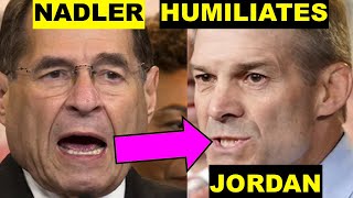 SPARKS XPLODE AS NADLER BURYS JIM JORDAN TO FACE [upl. by Faubion874]