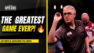 THE BEST SUPER SERIES DARTS MATCH EVER 😱  Jeff Smith 🆚 Justin Hood  Full Match [upl. by Aliet]