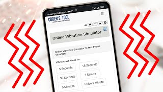 How To Do a Vibration Test on Your Phone [upl. by Savihc833]