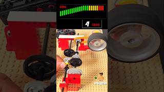 Lego Gear 1  4 with speedometer and GREAT SOUND lego motor speed test gear [upl. by Ailisec493]