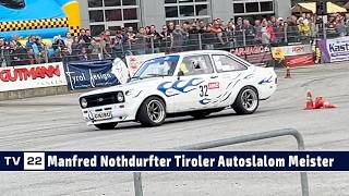 MOTOR TV22 Der Tiroler Meister Manfred Nothdurfter im ATMAS Autoslalom 2024 beim Autohaus Strasser [upl. by Ibok]