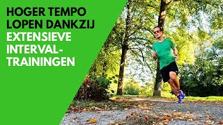 Extensieve intervaltraining  Leer in een hoger tempo hardlopen [upl. by Eked]