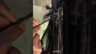 How to add extension for to make dreadlocks length easily hair wedding beautiful naturalhair [upl. by Onek269]