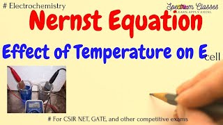 Nernst Equation Derivation of Nernst Equation  Electrochemistry class 12  BTech [upl. by Sedinoel]