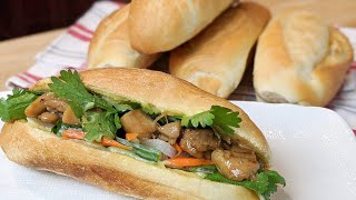 Recette BANH MI au poulet rôti vrai bon sandwich vietnamien [upl. by Anirbus]