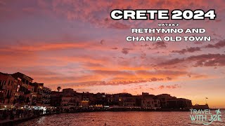 CRETE 2024 🇬🇷  Rethymnon and Chania Old Town [upl. by Latyrc]