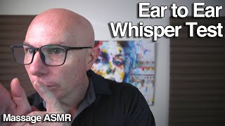 ASMR Ear to Ear Whisper Test for Live Events [upl. by Crelin]