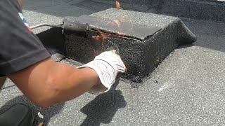 Torch Applied Modified Bitumen Membrane Roofing Installation [upl. by Stutsman186]