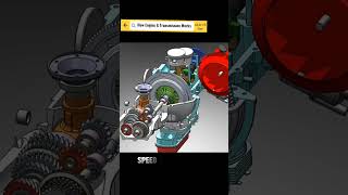 How Engine amp Transmission Works 🔥👀 machinery automobile machine engine mec fyp shorts [upl. by Coryden]