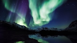 UNDER THE NORTHERN LIGHTS  AURORA BOREALIS REALTIME TROMSØ NORWAY [upl. by Rochella]