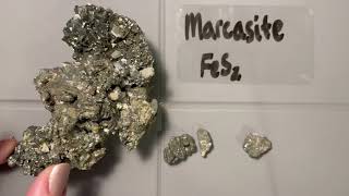 Minerals  Sulfides  Marcasite [upl. by Nwahsyd]