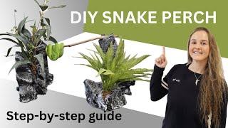 DIY Snake Perch Great for tree climbing arboreal snakes [upl. by Ern639]