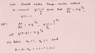 Runge Kutta Method  18mat31 Module 4  JanFeb 2023 Qno 8b [upl. by Clynes757]