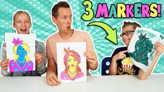 3 MARKER CHALLENGE w our DAD Part 2 [upl. by Sheeb]