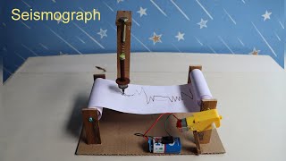 How To Make Seismograph  Seismograph Working Model  School Project [upl. by Vance]