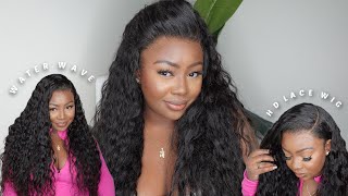 Brazilian Virgin Hair 😍 HD13x6 Water Wave 24quot Lace Front Wig  PREMIUM LACE WIG [upl. by Yelhsa]