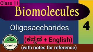 Class 11  Biomolecules  Oligosaccharides  4 [upl. by Nnayd273]