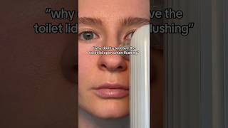 Why you shouldn’t leave the toilet lid open when flushing 👀 skincare acne skincaretips beauty [upl. by Gnuh]