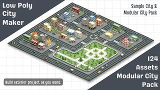 Cartoon Low Poly Modular City Pack [upl. by Orion966]