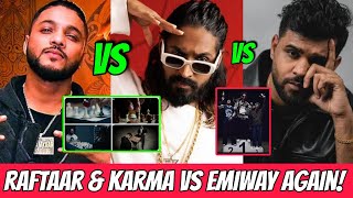 Karma amp Raftaar Dissed Emiway Minta amp V brake Fukra Insaan Reply On Emiway Vs King Diss Krna x [upl. by Geraud]