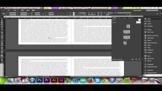 Over Set Text in InDesign CCCS6 Making a Book [upl. by Esoj]