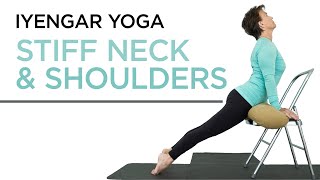 Iyengar Yoga Sequence for Stiff Neck and Shoulders [upl. by Kazue]