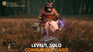 Elden Ring  Commander Gaius  Level 1 Solo Music Video [upl. by Thacker]