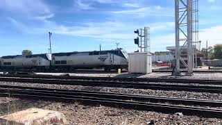 Amtrak Blowing at Back 40 at Birmingham Alabama [upl. by Nivloc870]