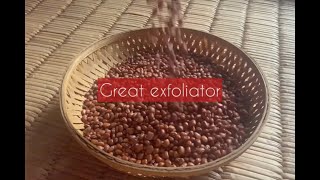 Homemade Adzuki Bean Face and Body Scrub Japanese Skin Recipe Organic face mask Exfoliating scrub [upl. by Loralyn]