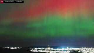 Oct 10 2024 G4class Geomagnetic Storm Aurora Borealis Over Iceland in 4K Ultra HD [upl. by Stimson]