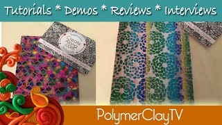 NEW Foil Stenciling on Polymer Clay Technique [upl. by Keily]