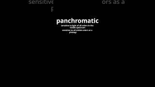 Video Word Of The Day  Panchromatic [upl. by Eemiaj]