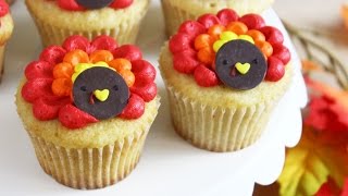 How to Make Thanksgiving Turkey Cupcakes [upl. by Perusse]