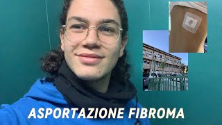 VLOG SERA PRIMA  ASPORTAZIONE FIBROMA 😣 [upl. by Attiuqaj784]