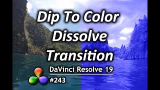 DaVinci Resolve Tutorial How To Add a Dip To Color Dissolve Transition [upl. by Bidle]