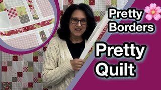 🌸 How To Attach Pretty Borders To A Quilt  Quilt Inspiration [upl. by Traggat688]