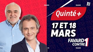 PRONOSTICS QUINTÉ 17 ET 18 MARS 2023  LE CLASH DE GILLES ET GUILLAUME  Favard Contre 1 [upl. by Zurheide]