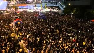 Hong Kong protesters sing Beyonds Boundless Oceans Vast Skies [upl. by Danae]