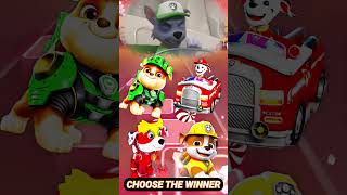 Green Rocky vs Car Marshall vs Marshall Toy vs Little Rubble 3 pawpatrol tileshop shorts [upl. by Ahsitil]