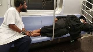 KOG Crazy Man Subway Wake Up Call NYC [upl. by Nidia]