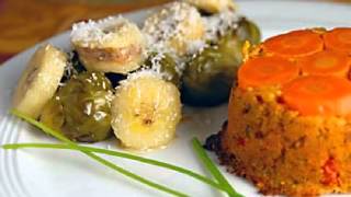 Recetas vegetarianas faciles Repollitos de bruselas con bananas [upl. by Ponce]